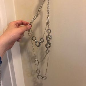 Long Silver Necklace